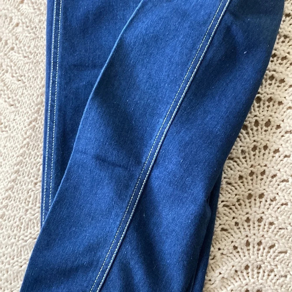 PS Gitano 1980’s high waist denim jean plain pocket size 8 24 x 27 top stitched - Picture 12 of 16
